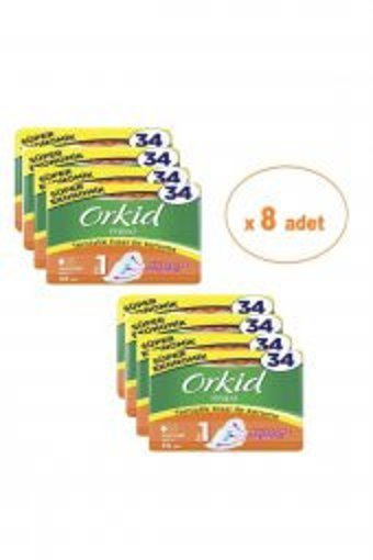 Orkid Maxi İnce 34'lü Hijyenik Ped 8 Adet