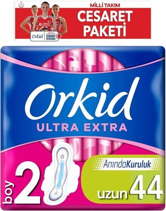 Orkid Ultra Extra İnce 22'li Hijyenik Ped 2 Adet