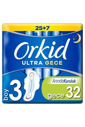 Orkid Ultra Extra İnce 32'li Hijyenik Ped 1 Adet