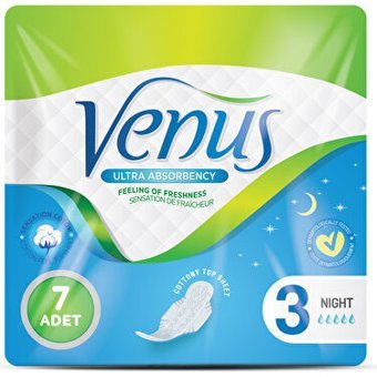Venüs İnce 7'li Hijyenik Ped 1 Adet