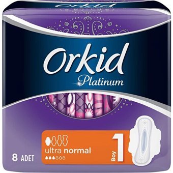 Orkid Platinum İnce 8'li Hijyenik Ped 12 Adet