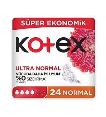 Kotex Ultra İnce 24'lü Hijyenik Ped 3 Adet