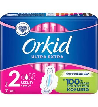 Orkid Ultra Extra Koruma İnce 7'li Hijyenik Ped 1 Adet