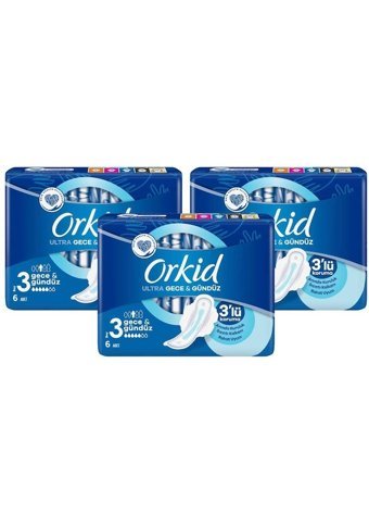 Orkid Ultra Extra İnce 6'lı Hijyenik Ped 3 Adet
