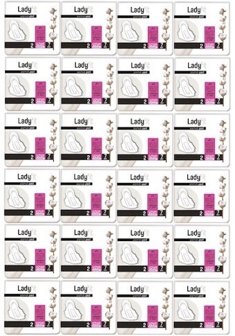Ladyfit İnce 7'li Hijyenik Ped 24 Adet