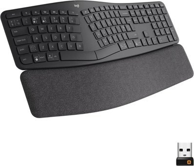 Logitech K860 Türkçe Q 108 Tuşlu Kablosuz Siyah Normal Klavye