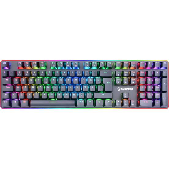 Gamepower Saber Türkçe RGB 104 Tuşlu Blue Switch Kablolu Siyah Mekanik Klavye