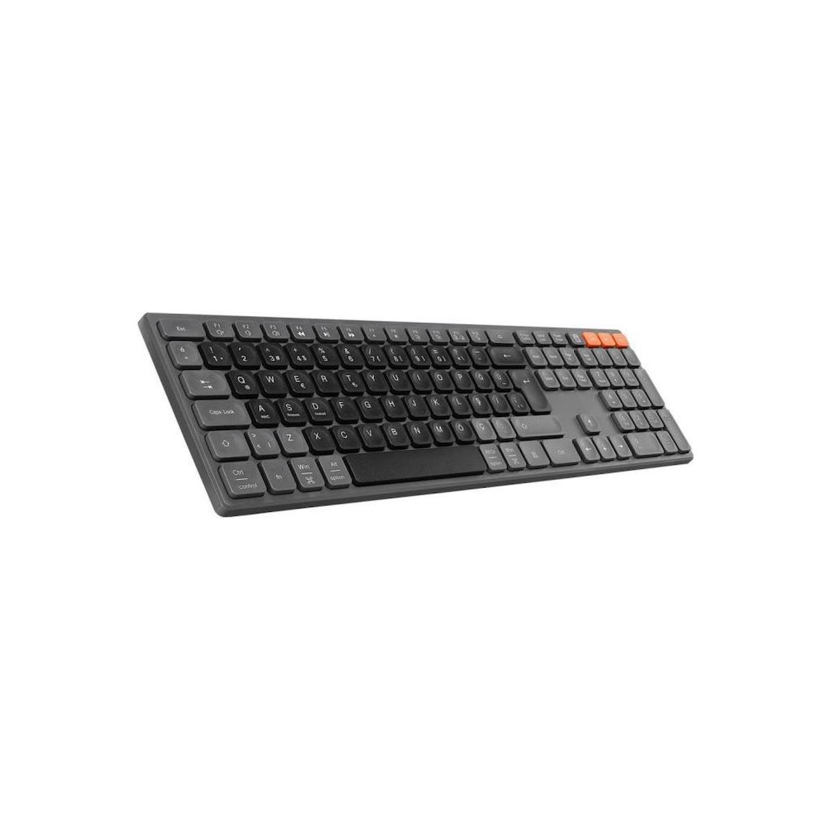 Everest KB-2610 Türkçe Q 104 Tuşlu Kablosuz Gri Siyah Mekanik Klavye