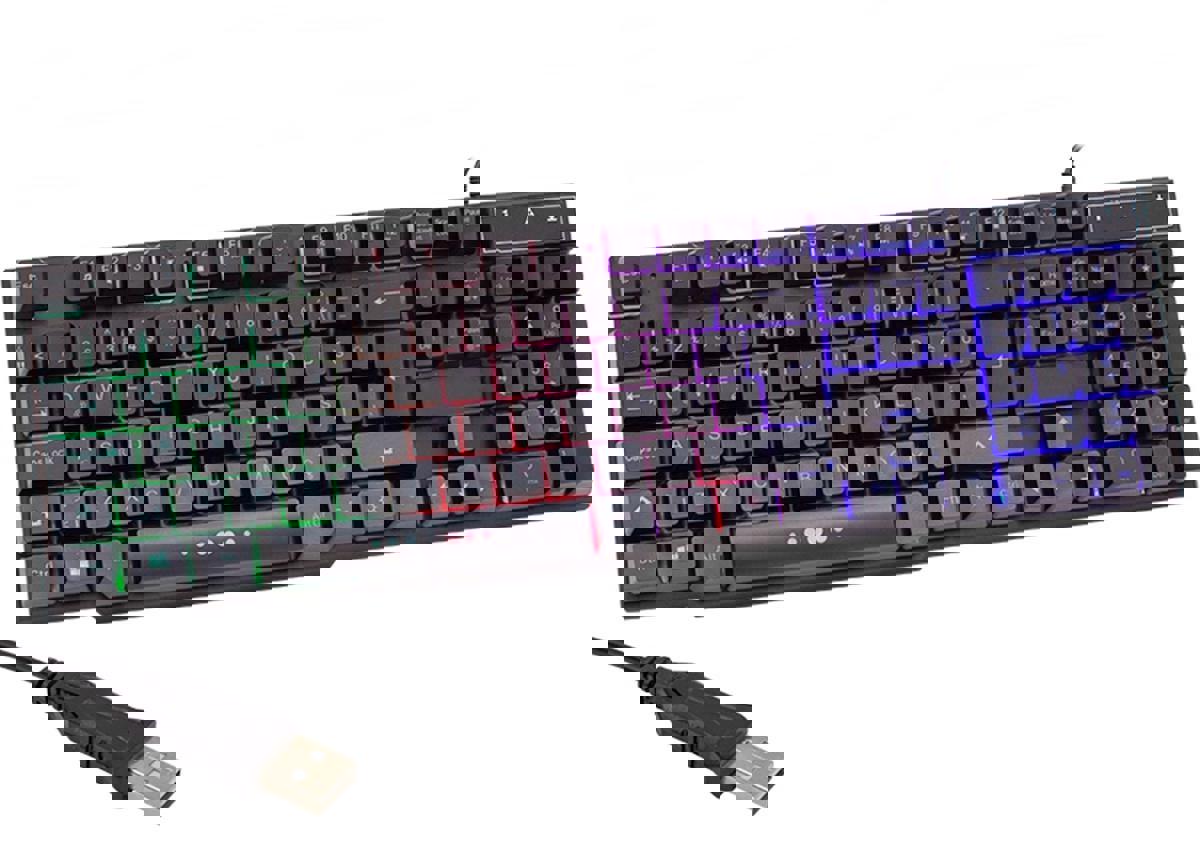 Gaman HL-4737 Türkçe RGB 104 Tuşlu Kablolu Siyah Mekanik Hisli Gaming Klavye