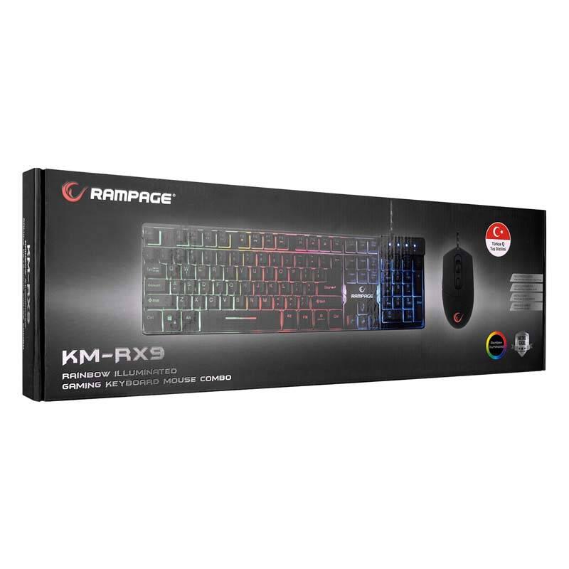 Polaxtor KM-RX9 Türkçe Q 104 Tuşlu Kablolu Siyah Normal Gaming Klavye