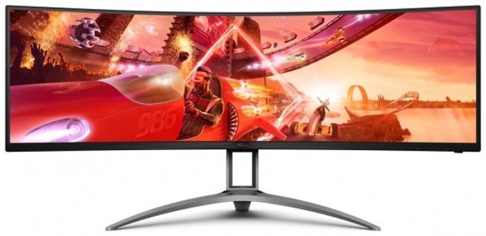 AOC Agon AG493UCX 120 Hz 1 ms 48.8 inç UW-DQHD Kavisli Ekran VA Hoparlörlü HDMI Freesync 5120 x 1440 px LED Oyuncu Monitör