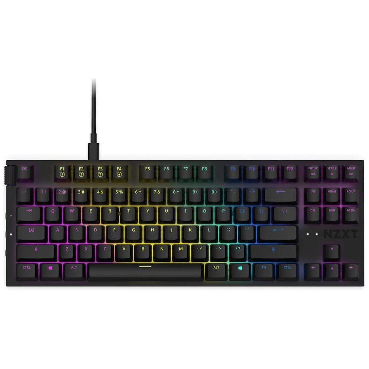 NZXT KB-1TKUK-BR Türkçe RGB 65 Tuşlu Kablolu Siyah Mekanik Klavye