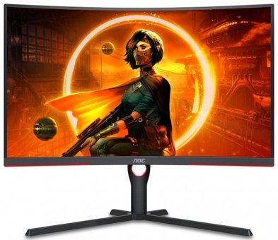 AOC CQ32G3SU/BK 165 Hz 1 ms 31.5 inç WQHD Kavisli Ekran VA Hoparlörlü HDMI Freesync G-Sync 2560 x 1440 px LED Oyuncu Monitör