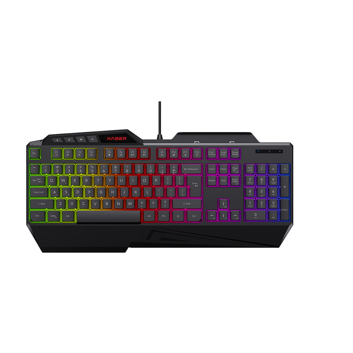 Baddin Aksesuar Türkçe Q RGB 105 Tuşlu Kablolu Siyah Gaming Klavye