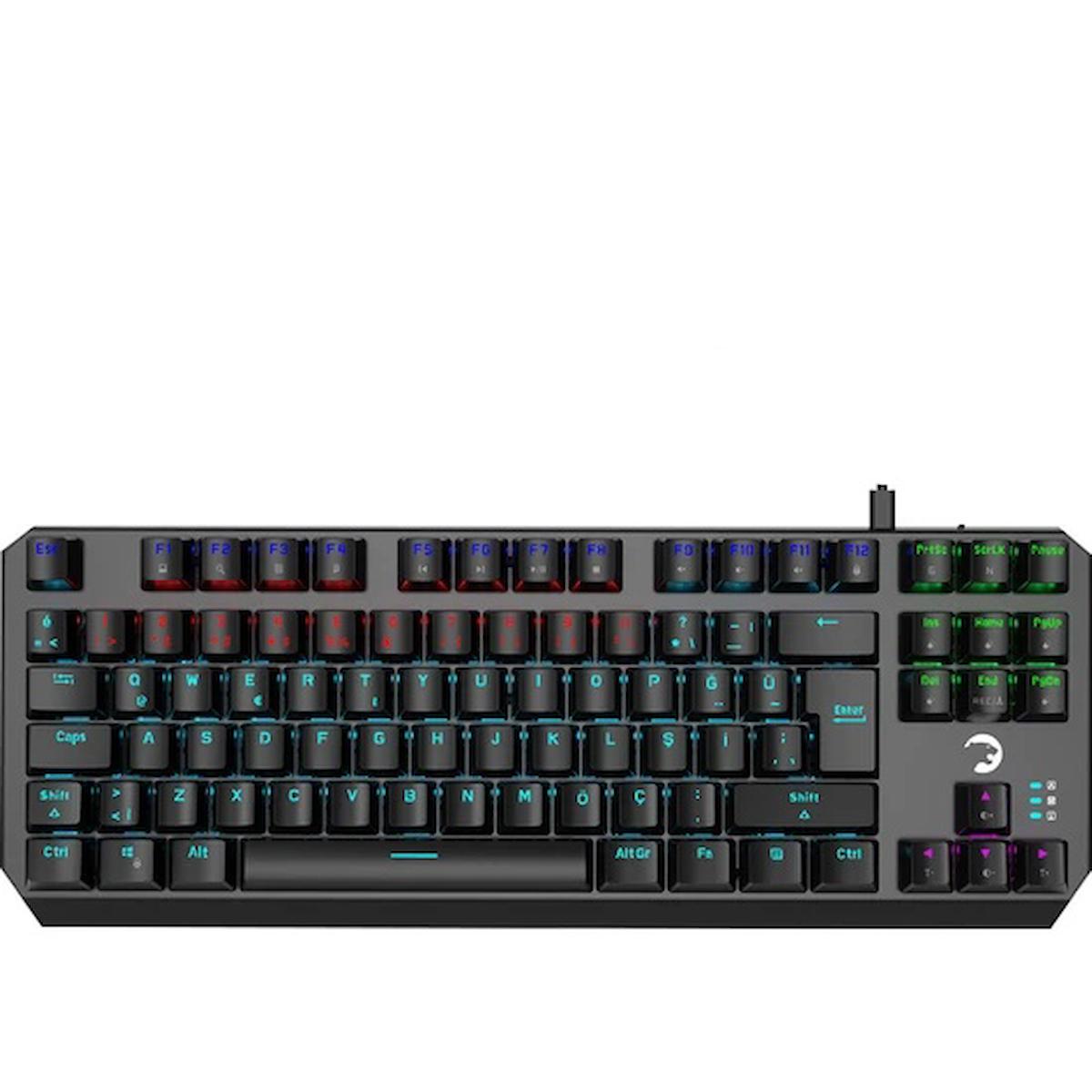 Gamepower Overlord 60M Türkçe 88 Tuşlu Red Switch Kablolu Siyah Mekanik Klavye