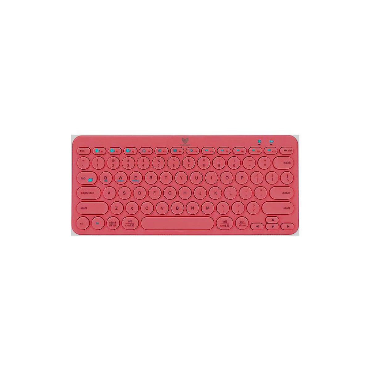 Blueforce BT-K95 Türkçe 61 Tuşlu Blue Switch Kablosuz Pembe Mekanik Klavye