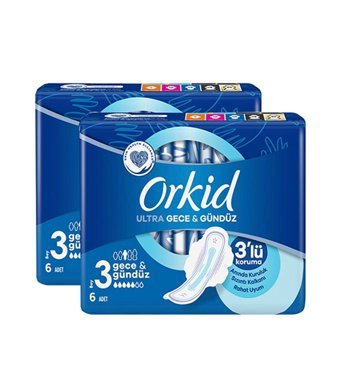 Orkid Ultra İnce 6'lı Hijyenik Ped 2 Adet