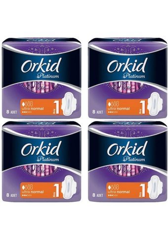 Orkid Platinum İnce 8'li Hijyenik Ped 4 Adet