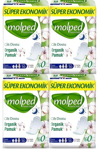 Molped Ultra İnce 16'lı Hijyenik Ped 4 Adet