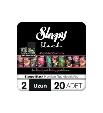 Sleepy Black İnce 20'li Hijyenik Ped 24 Adet