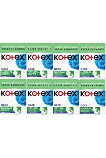 Kotex Natural İnce 14'lü Hijyenik Ped 8 Adet
