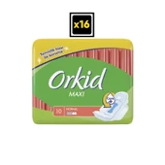Orkid Maxi İnce 10'lu Hijyenik Ped 16 Adet