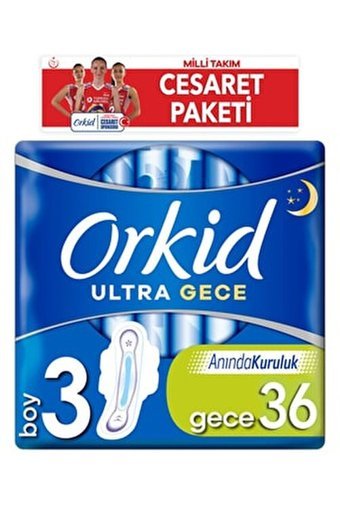 Orkid Ultra Extra İnce 36'lı Hijyenik Ped 2 Adet