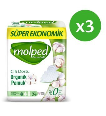 Molped Pure & Soft İnce 72'li Hijyenik Ped 1 Adet