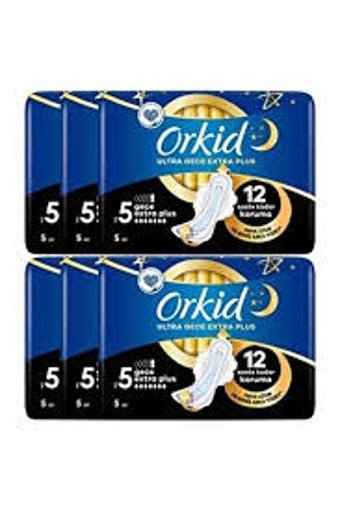 Orkid Ultra İnce 5'li Hijyenik Ped 6 Adet