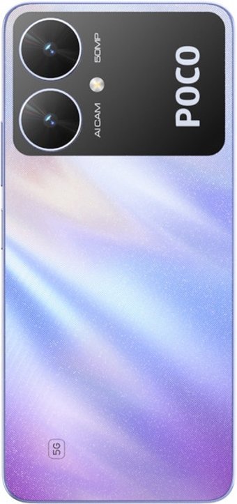 Poco M6 5G 128 GB Hafıza 4 GB Ram 6.74 inç 64 MP Çift Hatlı IPS LCD Ekran Android Akıllı Cep Telefonu Mor