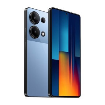 Poco M6 Pro 512 GB Hafıza 12 GB Ram 6.67 inç 64 MP Çift Hatlı AMOLED Ekran Android Akıllı Cep Telefonu Mavi