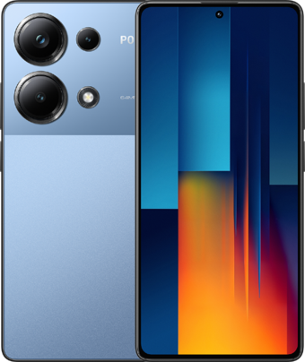 Poco M6 Pro 512 GB Hafıza 12 GB Ram 6.67 inç 64 MP Çift Hatlı AMOLED Ekran Android Akıllı Cep Telefonu Mavi