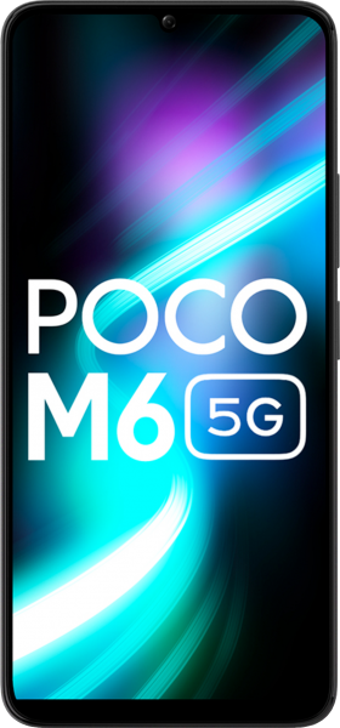 Poco M6 5G 128 GB Hafıza 4 GB Ram 6.74 inç 64 MP Çift Hatlı IPS LCD Ekran Android Akıllı Cep Telefonu Siyah