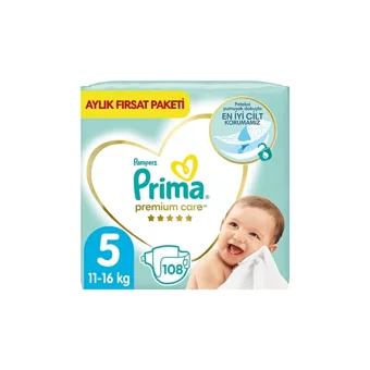 Prima Premium Care 5 Numara Cırtlı Bebek Bezi 108 Adet