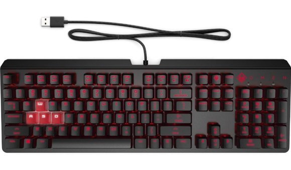 HP 6YW76AA Türkçe RGB 104 Tuşlu Red Switch Kablolu Siyah Mekanik Gaming Klavye