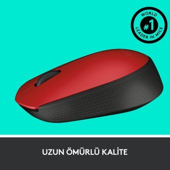 Logitech M171 Kablosuz Kırmızı Optik Mouse