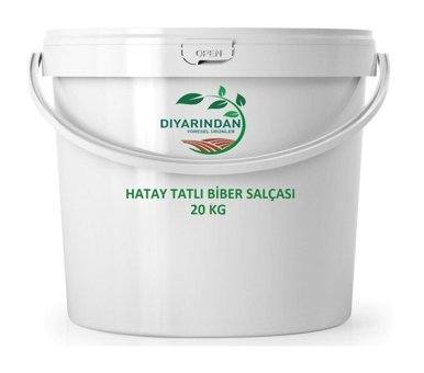 Diyarından Hatay Tatlı Orta Tuzlu Biber Salçası 20 kg