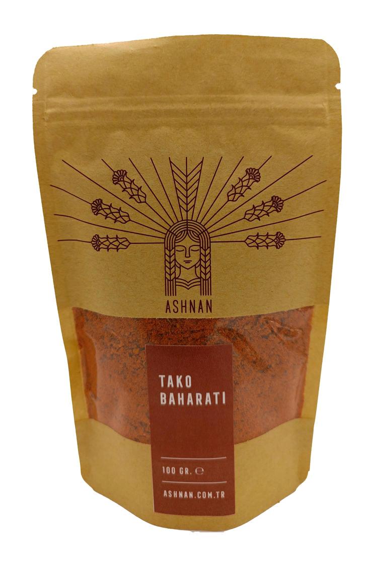 Ashnan Glutensiz Tako Baharatı Toz 100 gr