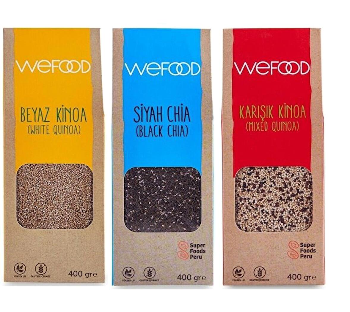 Wefood Toz Chia - Kinoa 3 x 400 gr