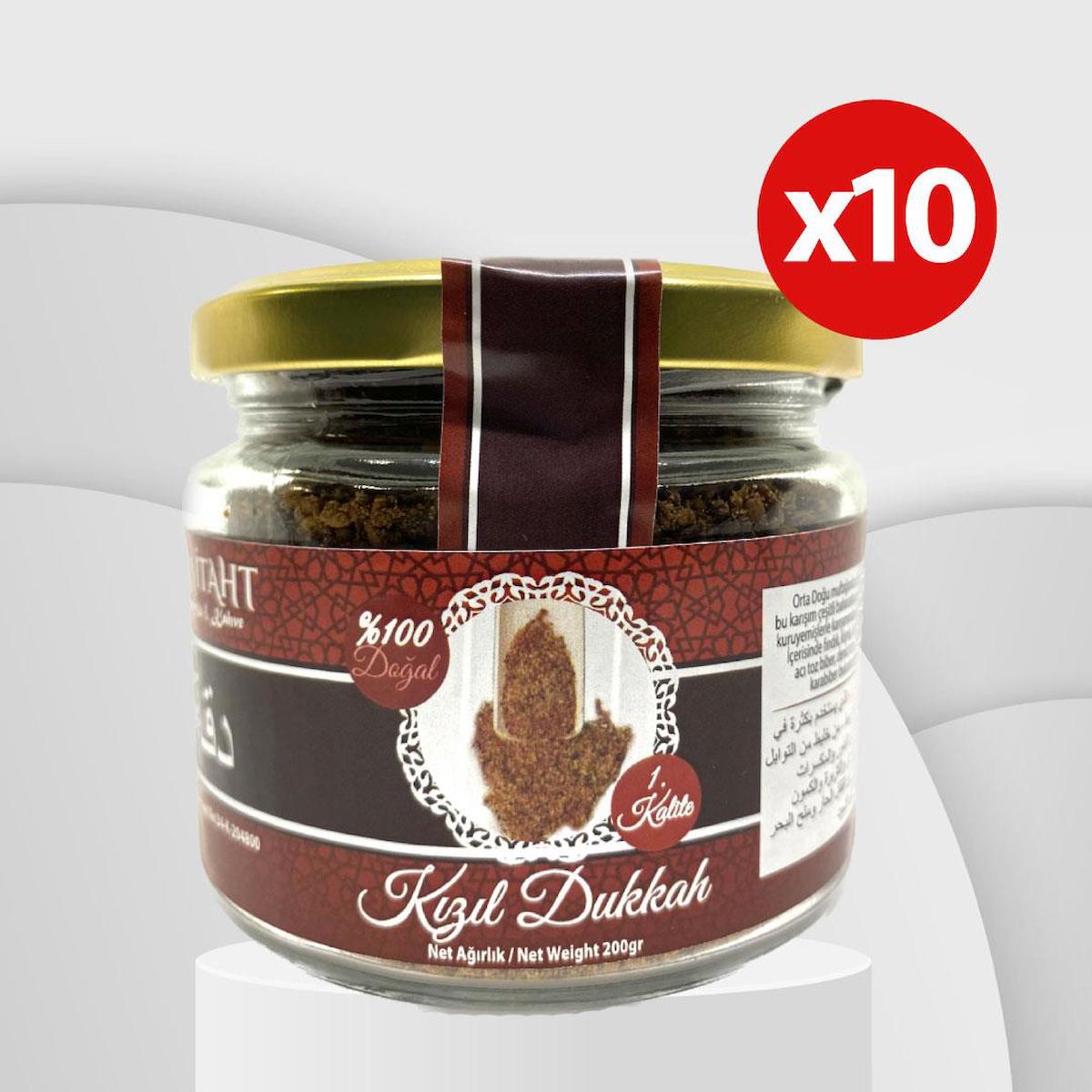 Payitaht Hurma Vegan Kızıl Dukkah Dukka Baharatı Toz 10 x 200 gr