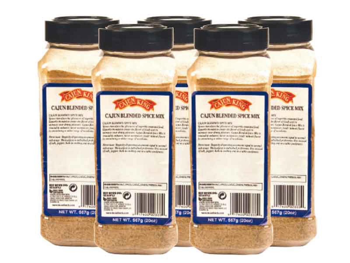 Cajun King Vegan Toz Blended Spice Mix 5 x 567 gr