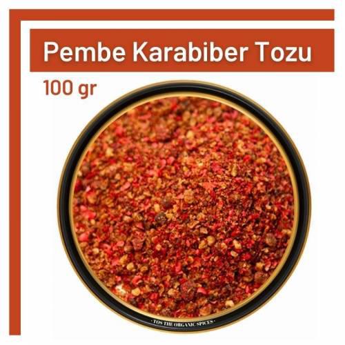 Tos The Organic Spices Piper Nigrum Vegan Pembe Karabiber Toz 100 gr