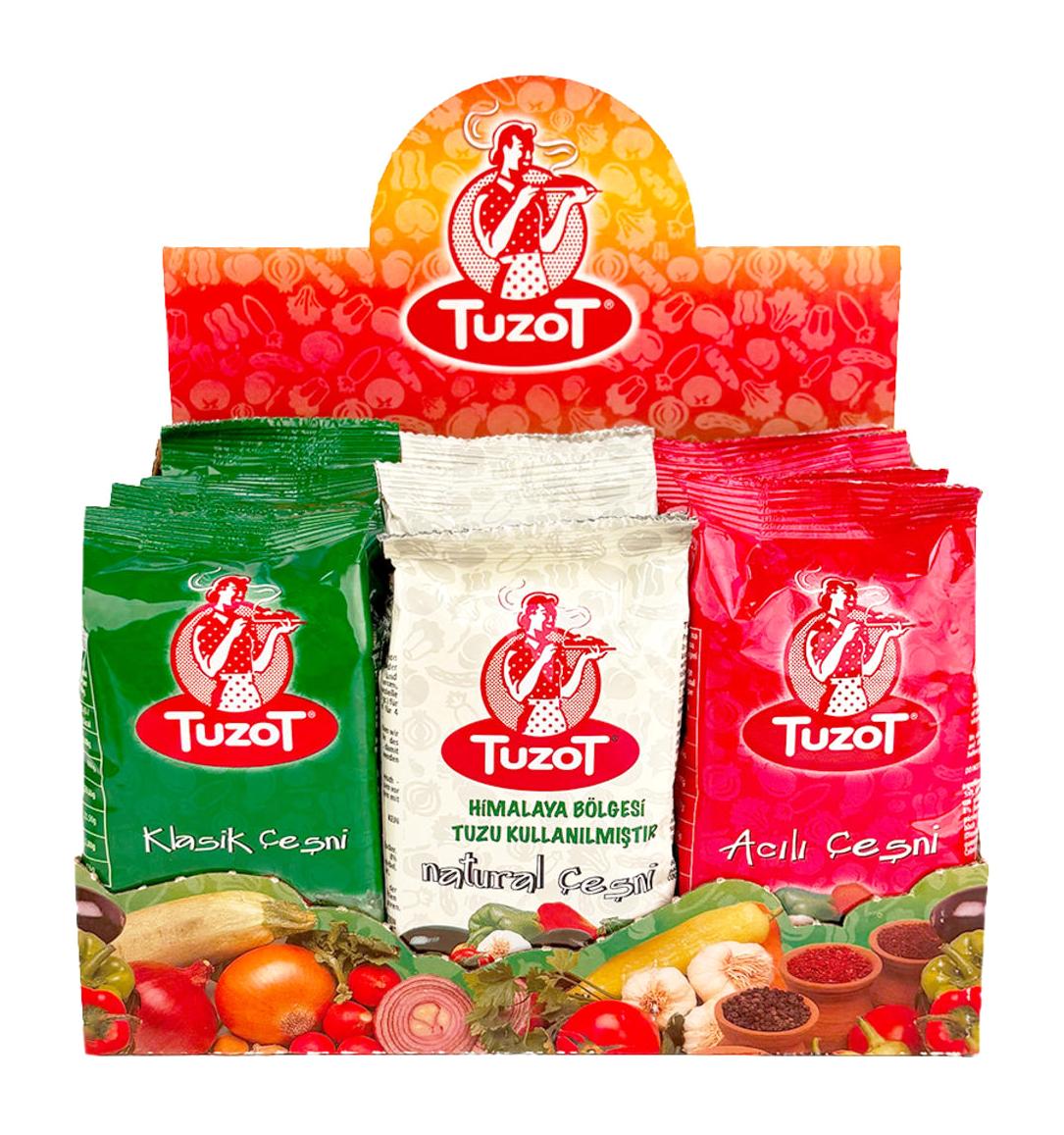 Tuzot Vegan Toz Naturel ve Acılı 12 x 200 gr