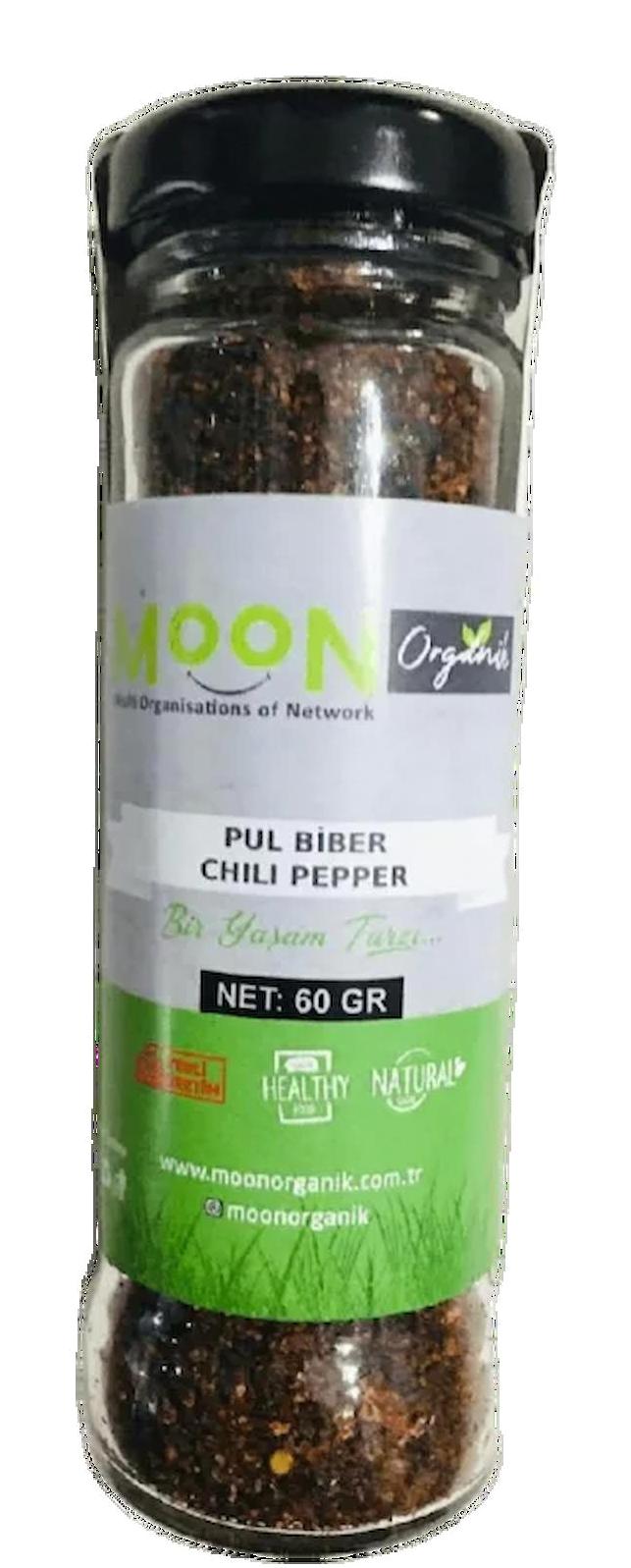 Moon Organik Vegan Pul Biber Toz 60 gr