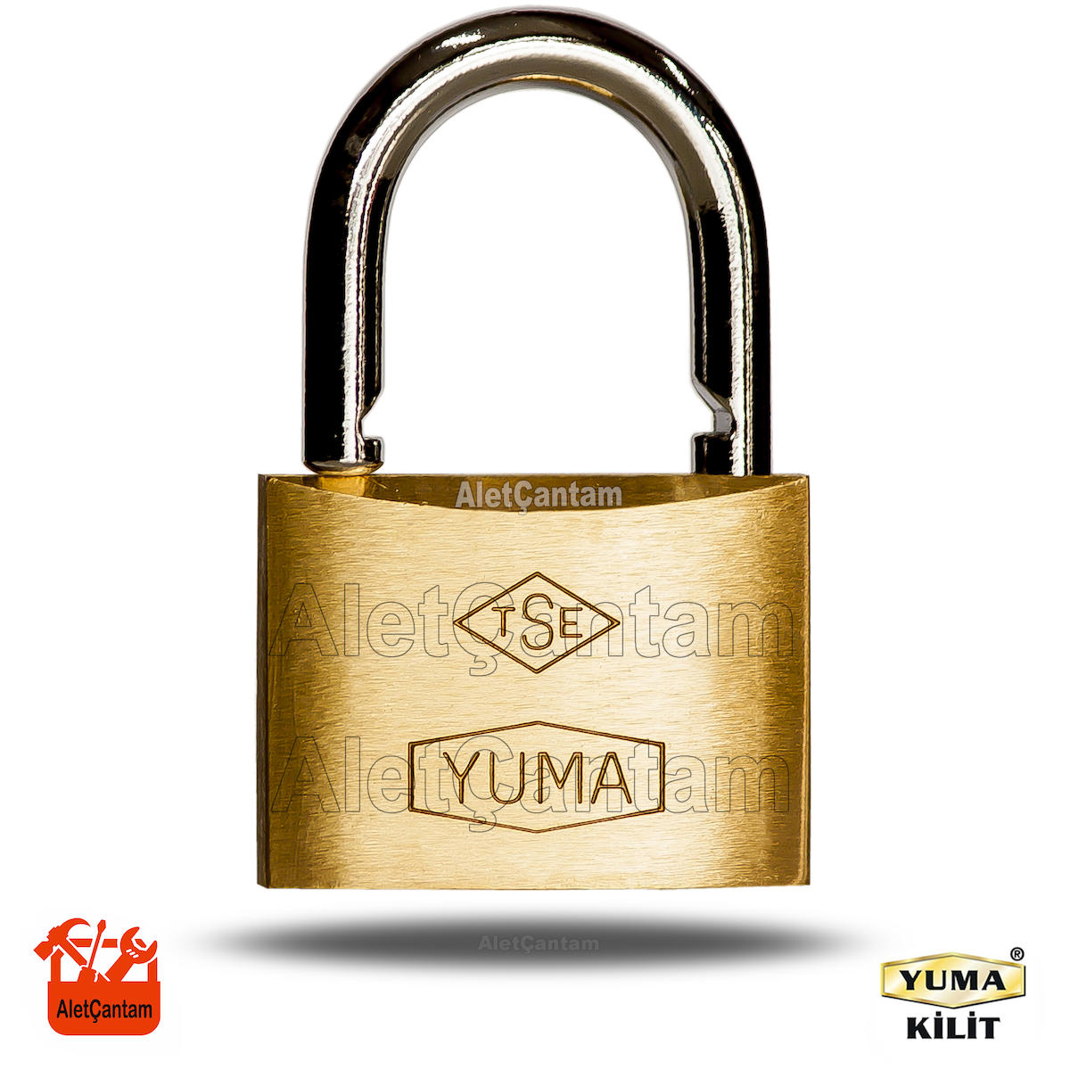 Yuma Pirinç Sarı Asma Kilit Master Sistem ortak Anahtarlı 40Mm