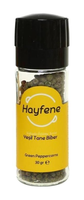 Hayfene Vegan Yeşil Biber Değirmenli Tane 30 gr