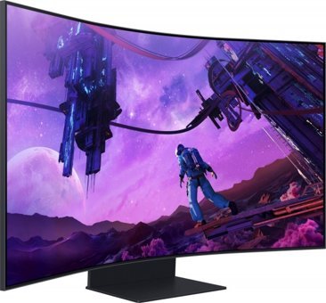 Samsung Odyssey Ark LS55BG970NUXUF 165 Hz 1 ms 54.6 inç 4K Kavisli Ekran VA Hoparlörlü HDMI Freesync 3840 x 2160 px LED Oyuncu Monitör