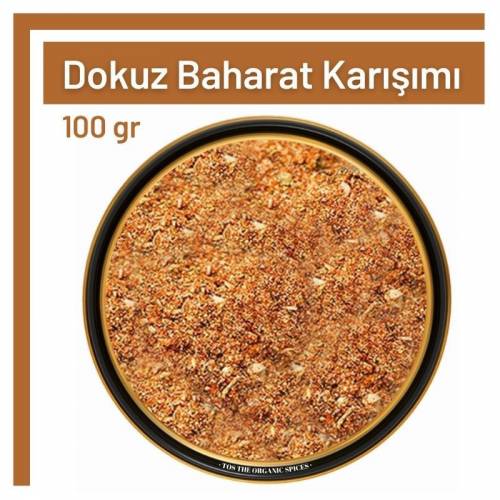 Tos The Organic Spices Glutensiz Dokuz Baharat Karışımı Toz 100 gr