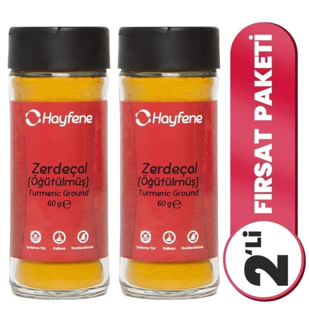 Hayfene Vegan Zerdeçal Toz 2 x 60 gr