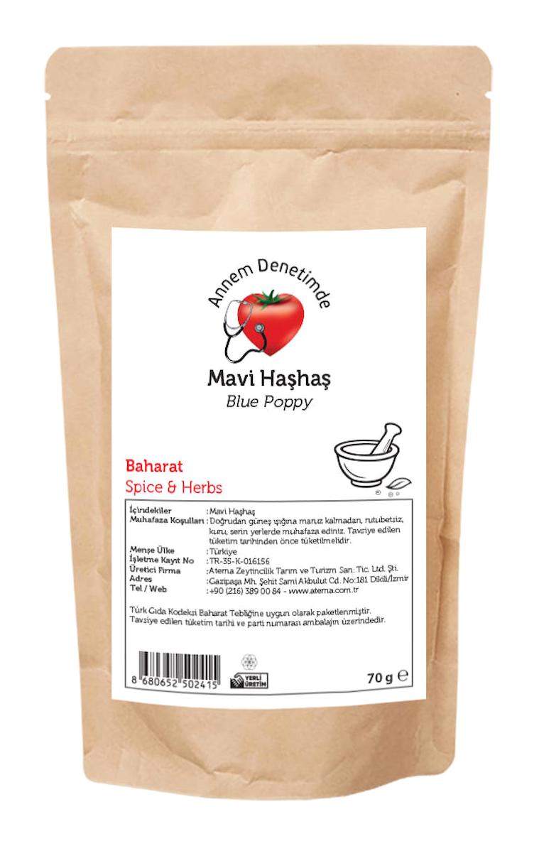 Aterna Glutensiz Haşhaş Toz 70 gr